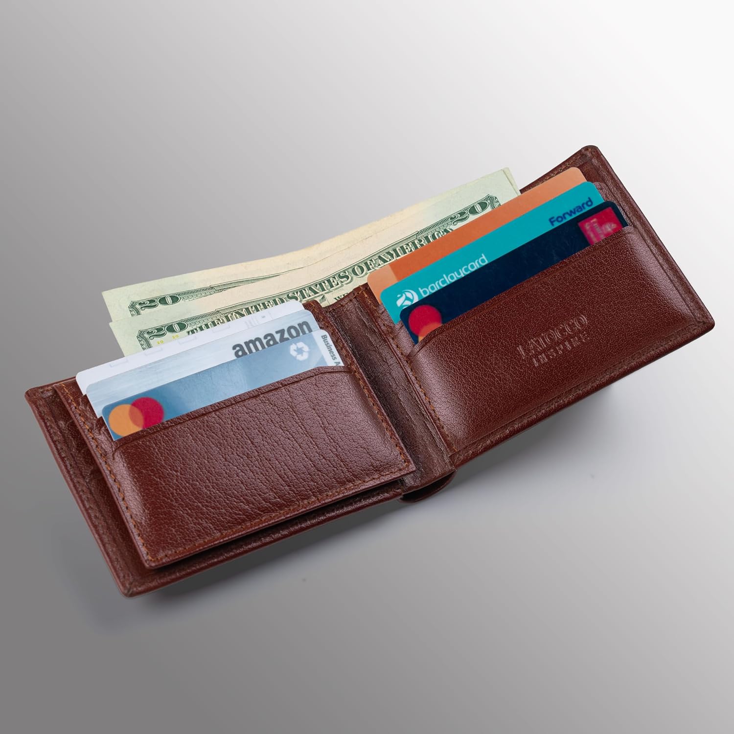 Latocco Inspire Series Maroon Leather Wallet with RFID Protection