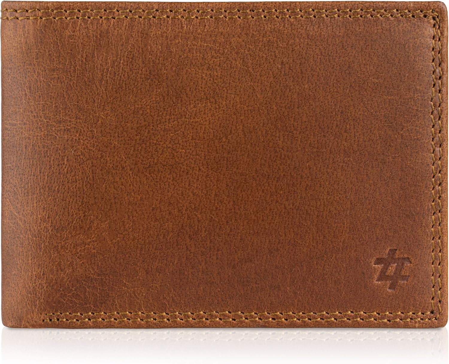 Latocco Cielo Series Vintage Brown Leather Wallet with RFID Protection