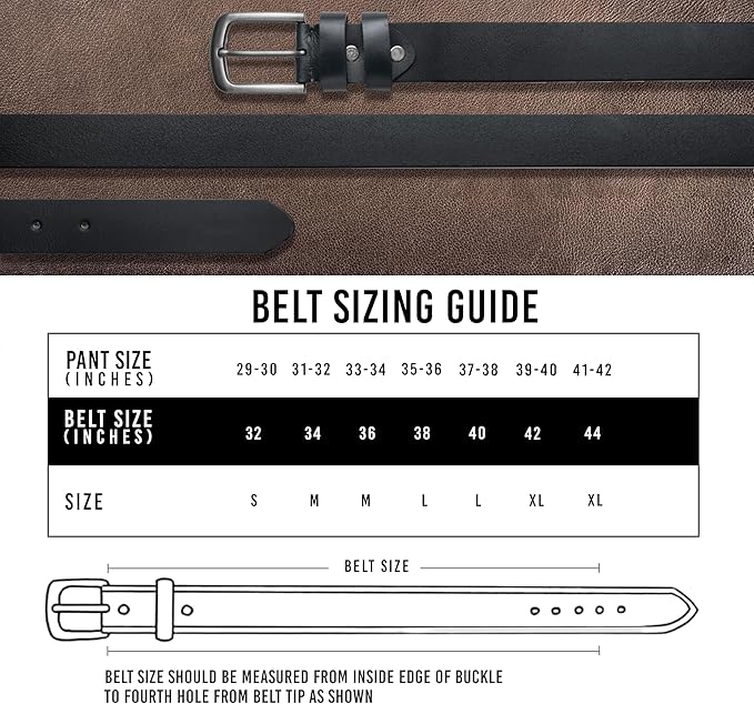 Latocco Inspire Series Black Leather Men’s Belt