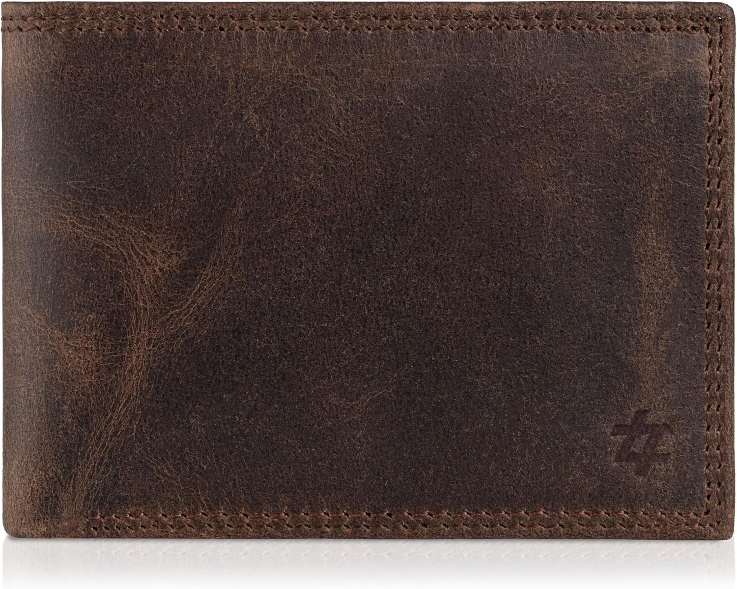 Latocco Cielo Series Dark Brown Leather Wallet with RFID Protection